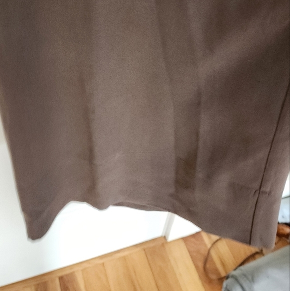 JJill 100% Silk Dress Office Pants Wide Leg Taupe Size Xl Business Career - Picture 4 of 9
